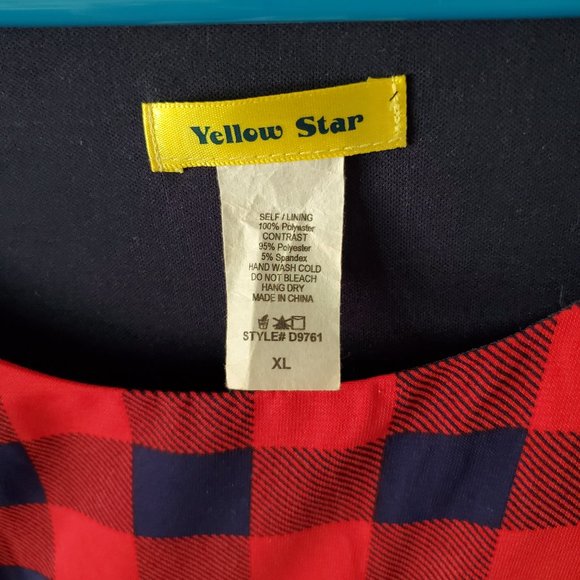 Red & Navy Plaid Modcloth Dress - Picture 4 of 4